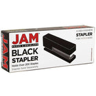 JAM Paper - Ensemble de travail et de bureau, agrafeuse et boîte d’agrafes, noir et noir (3375BKBK)-Quantité : 1 agrafeuse, 1 boîte d’agrafes (5000 ct)