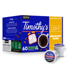 Timothy’s - Capsules K-Cup de café Mélange du petit déjeuner torréfaction légère - paquet de 60-Compatibilité : ce produit peut être utilisé avec les machines à café Keurig