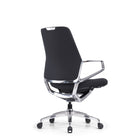 DecentLiving - Chaise de bureau à hauteur standard - Noir-Accoudoirs et dossier inclinables simultanément