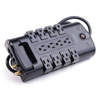 BlueDiamond - Limiteur de surtension Defend Flex à 12 prises, cordon de 8 pi, S9PC01EBCY-Douze prises avec protection contre les surtensions