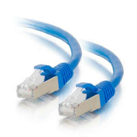 C2G - Câble de raccordement réseau Ethernet Cat6 Snagless Blindé (STP) de 10 pieds - Bleu-Câbles Ethernet