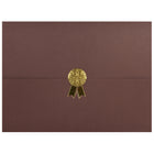 St. James - Porte-certificats/porte-documents - Sceau d'or avec ruban d'or - brun - paquet de 5-Ajoutez une touche d'élégance, de cérémonie et de sincérité à l'attribution de reconnaissance