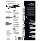 Sharpie - Emballage Projets de - pointes fine/ultra fine/biseautée - noir - Paquet de 6-Paquet de 6