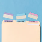 Avery -  74777 UltraTabs Onglets de Classement, Couleurs pastel, 24 onglets-3 po x 1½ po