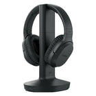 Sony – Casque d'écoute sans fil cinéma maison WHRF-400, à annulation de bruit, avec microphone, noir-La portée améliorée de la station d'accueil de l'émetteur vous permet de vous déplacer d'une pièce à l'autre sans perdre la connexion audio