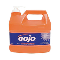 GOJO – Nettoyant à la pierre ponce Natural Orange pour les mains, pompe distributrice, 1 gallon, agrumes, boîte/4-Type : Nettoyant pour les mains