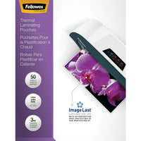 Fellowes - Pochettes de plastification ImageLast, lettre, 3 mil, paq./50 (52225)-Épaisseur : 3 mil