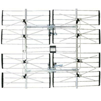 Digiwave – Antenne TV numérique extérieure, 34 x 42 x 3,5 po, argenté-Bonne performance pour les chaînes de 21 à 69