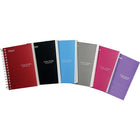 Cahier de notes Five Star Notebook - 5 1/2 po x 4 1/8 po - couleurs variées - 400 pages-Couverture rigide en poly et dos très rigide - un cahier supérieur