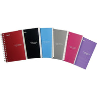 Cahier de notes Five Star Notebook - 5 1/2 po x 4 1/8 po - couleurs variées - 400 pages-Couverture rigide en poly et dos très rigide - un cahier supérieur