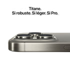 Apple - iPhone 15 Pro 6,1 po ecran Liquid Retina, 128 Go, Titane bleu, déverrouillé-Connectivité Pro : Le connecteur USB-C permet de charger Mac et iPad avec le même câble qu’iPhone 15 Pro. L’USB 3 multiplie la vitesse de transfert de données. Et avec le Wi-Fi 6E, les fichiers se téléchargent jusqu’à 2x plus rapidement