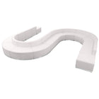 Flash Furniture – Alon Series ZB803460SWH, ensemble de réception 15 pièces, cuir, blanc-Revêtement doux en cuir blanc.