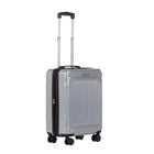 Air Canada - Valise de cabine rigide à roulettes pivotantes de 20 po Milan Collection - Argent-Dimensions Totales: 15.1" x 8.8" x 19" + 2.3" EXP (38.5 x 22.5 x 48.5cm + 6cm EXP)