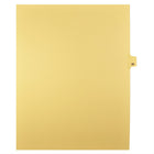 Markmaker - Intercalaires imprimes Legal, Chamois, 1/25th coupe, format lettre, sans trous, 25 tabs/PQT, 5 PQT/Boite, Numero 85-Intercalaires imprimes Legal