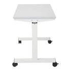 Proline – Table de 4 pi à réglage pneumatique de la hauteur, blanc-Surface en stratifié blanc