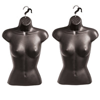 Eddie's - Formes de chemise suspendues pour femmes - PVC - Noir - Paquet de 2 (155728-2)-Formes de chemises suspendues pour femmes