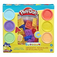 Play-Doh - Ensemble de tampons lettres Fundamentals-Inclut 26 tampons avec lettre et 6 pots de pâte à modeler Play-Doh
