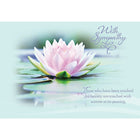 Millbrook Studios – Cartes de souhaits et enveloppes, With Sympathy, 5 3/8 x 7 3/4 po, 18/paquet (06829)-Imprimé sur papier cartonné non couché