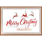 Rosedale Gold - Cartes de souhaits/Enveloppe - Joyeux Noël Petit-fils - 5-1/2 po x 8 po - paquet de 6-Imprimées sur un papier de qualité non couché