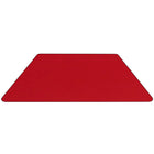 Flash Furniture – Table mobile préscolaire trapèze, hauteur ajustable, surface 24 x 48 x 1,25po, rouge (XUA2448TRPRDHPC)-Table trapézoïdale pour activités de groupe