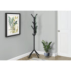 Monarch Specialties - 2057 Patere - Metal Noir-Dimensions du produit: 70.25 po H x 17.75 po L x 17.75 po L