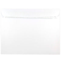 JAM Paper - Enveloppes à ouverture au sommet avec rabat autoadhésif, format livret de 9 x 12 po, blanc, 250/paquet (356828785H)-Couleur : Blanc