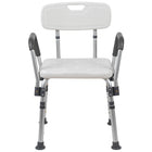 Flash Furniture Chaise De Bain Et Douche Réglable série HERCULES-Quick Release-Blanc (DCHY3523LWH)-Chaise de douche de qualité médicale