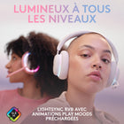 Logitech G735 Casque gamer sans fil avec Bluetooth - éclairage RVB LightSync personnalisable - Blanc-Entendez et faites-vous entendre : amusez-vous bien avec ce casque gamer à microphone avec commandes multimédia à l’oreille et micro détachable avec les filtres Blue VO!CE, des filtres qui vous permettent de donner le meilleur de vous-même