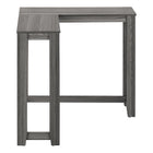 Monarch Specialties - 3658 Table D'Appoint Console De Coin 36 po L - Gris-Dimensions du produit : 35,5 po L x 11,75 po P x 32 po H