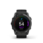 Garmin - Epix Pro Standard Edition - 51mm Gris ardoise avec bande noire-NOUVEAU Hill Score : mesurez votre capacité à courir en montée et augmentez vos progrès au fil du temps en fonction de votre VO2 max et de votre historique d'entraînement. Il mesure votre force de course dans les montées raides et votre endurance dans les longues ascensions et fournit un score basé sur vos performances au fil du temps