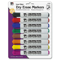 Charles Leonard - Marqueurs pour Tableau Blanc - Pointe Biseautée - Couleurs Variées - Paquet de 24-À utiliser sur les tableaux effaçables à sec ou le verre