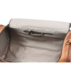 Tolredo Helios Leather Travel Barrel Bag - Brown-Taille des bagages de cabine, non requis pour l'enregistrement pour les voyages en avion