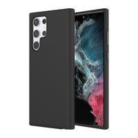 AXS - PROTech coque anti-choc avec bordures surelevees et une durabilite militaire pour Samsung Galaxy S22 Ultra, Noir-Resistant aux chocs