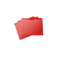 Filexec – Pochette de classement, avant transparent, arrière rouge, format lettre, 20/paquet-Pochette de classement