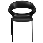Flash Furniture - Chaise empilable noire de la série HERCULES, capacité de 440 lb-Ensemble de 5 chaises empilables polyvalentes