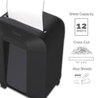 Fellowes − Déchiqueteuse à coupe-croisée Powershred LX85-La technologie brevetée SafeSense arrête le déchiquetage lorsque les mains touchent la fente où le papier est introduit pour une protection supérieure