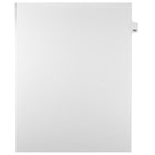 Markmaker - Intercalaires imprimes Legal, Blanc, 1/25th coupe, format lettre, sans trous, 25 tabs/PQT, 5 PQT/Boite, Numero 154-Intercalaires imprimes Legal
