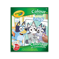 Crayola Couleur & Autocollant-Bleu-COLORIAGE ET AUTOCOLLANTS CRAYOLA : Comprend 32 pages à colorier et 4 feuilles d'autocollants mettant en vedette les personnages de la série télévisée Bluey.