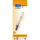 Northern Stars – Ampoule DEL B10 de 4W Candelabra 80333, filament, à intensité réglable, transparent,  paquet de 2-Remplace les ampoules incandescentes de 40W, économise 90% en coût d’énergie