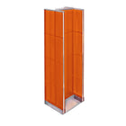 Azar Displays – Présentoir de plancher H-Spinner à panneau perforé, 60 x 16 po, orange (700430-ORG)-En plastique orange