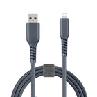 Basic Tech - Câble Lightning de 3 pi, Charbon-elegant et sans enchevêtrement