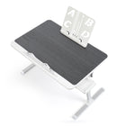 ShoppingAll - Bureau pliable portable réglable avec fente pour tablette et tiroir - Noir-Réglage de Hauteur et d'Angle Polyvalent: Offre 5 niveaux de hauteur et des angles réglables jusqu'à 36 degrés pour un confort ergonomique.