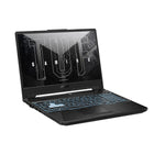 ASUS - Ordinateur portable de jeu ASUS TUF A15 15,6 po - AMD Ryzen 5 7535HS/H - NVDIA GeForce RTX 2050 - 16 Go de RAM - 512 Go SSD Win 11 Famille-Les coups de pinceau contrastés sur le châssis sont nets et élégants