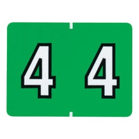 Oxford – Étiquettes numériques compatibles Datafile,  « 4 », vert clair, bte 500-Passez moins de temps à classer et à trouver ce que vous cherchez grâce à ces étiquettes à chiffres à code-couleur