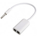 Exian - Adaptateur auxiliaire, 3,5 mm, blanc-Ce câble audio rétractable de 3,5 mm rend accessibles les endroits difficiles d’accès