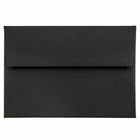 JAM Paper - Ensemble de papeterie recyclée - 25 cartes blanches et 25 enveloppes A2 - Lin noir recyclé - ensemble de 25-Taille : A2 (4,375 x 5,75 pouces)