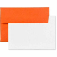 JAM Paper - Ensemble de cartes de vœux vierges - Format A1 4 barres - 3,625 po x 5,125 po - Orange recyclé - paquet de 25-Couleur : Brite Hue Orange