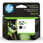 HP 62XL Cartouche d'encre noire à rendement élevé d'origine (C2P05AN)-Les cartouches d'encre HP 62XL sont compatibles avec : HP ENVY 5540, 5541, 5542, 5543, 5544, 5545, 5547, 5548, 5549, 5640, 5642, 5643, 5644, 5660, 5661, 5663, 5664, 5665, 7640, 7643, 7644, 7645