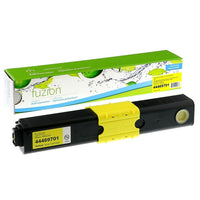 fuzion - Okidata (44469701) Cartouche De Toner Compatible - Rendement Standard - Jaune-Couleur d'encre: Jaune