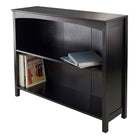 Winsome – Tablette de rangement Terrace à 3 niveaux, 37 po de large, fini espresso-Utilisez l’étagère Terrace comme bibliothèque ou ajoutez-y des paniers pour un espace de rangement complet